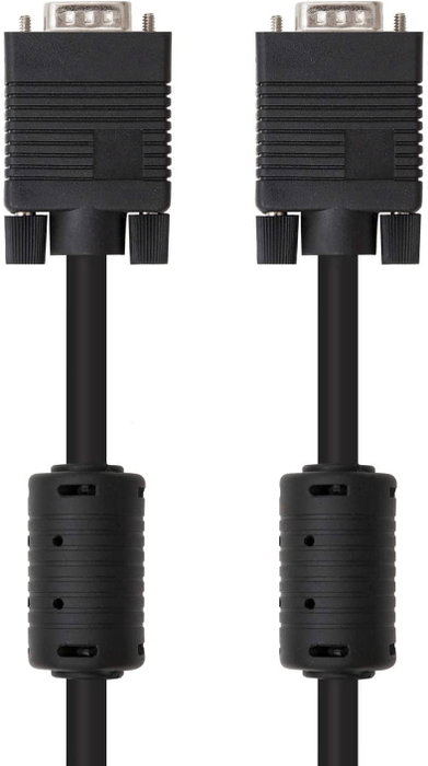 Nano Cable Cable SVGA/VGA HDB15 Macho a Macho 1m Negro Ref. 10.15.0101